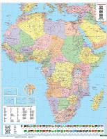 Beispielinhalt (Bild) FuB Afrika physisch-politisch 1 : 8 000 000 Planokarte