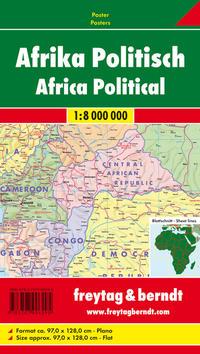 Vorderes Coverbild FuB Afrika physisch-politisch 1 : 8 000 000 Planokarte