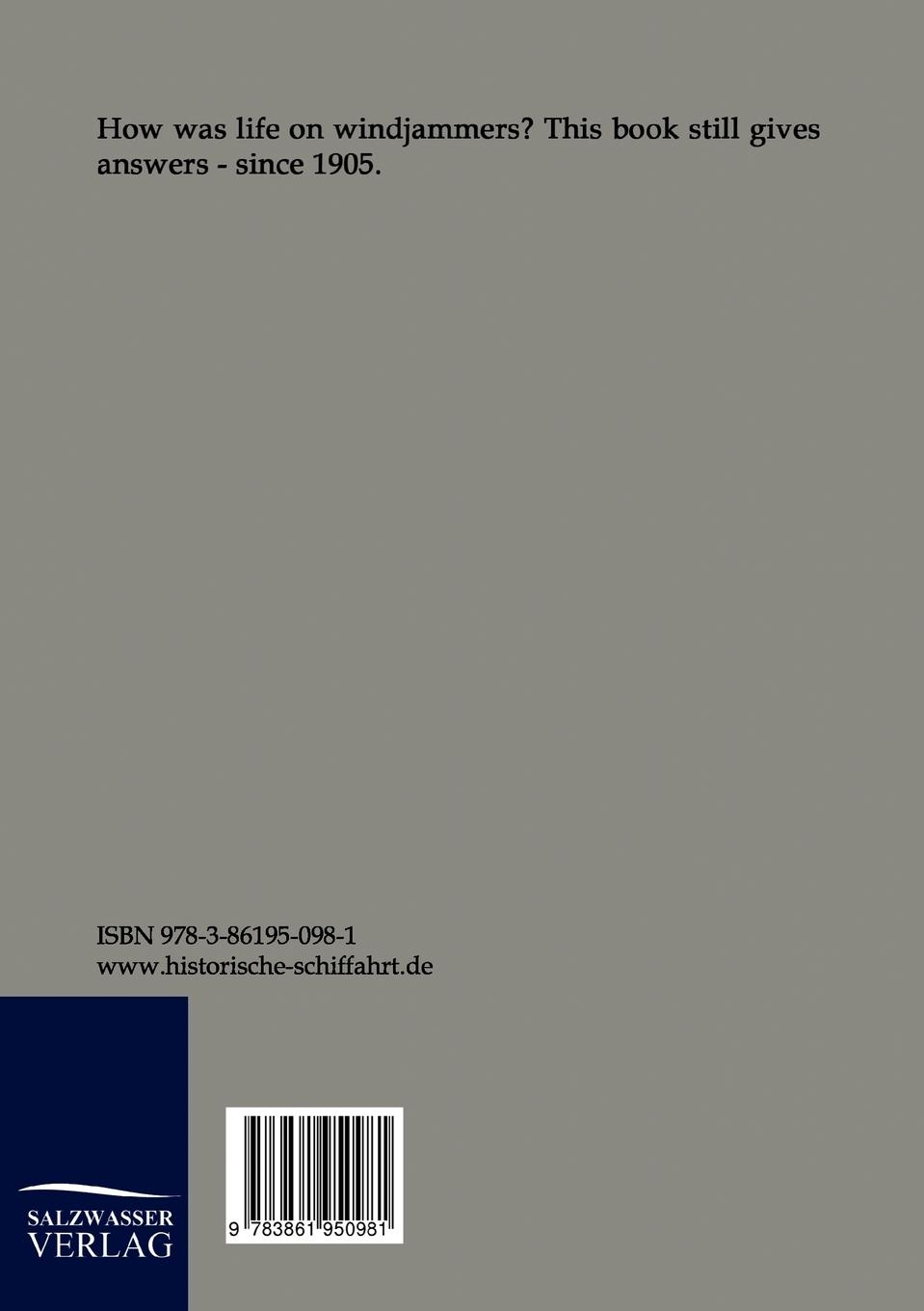 Rückseitencover Windjammers and Sea Tramps