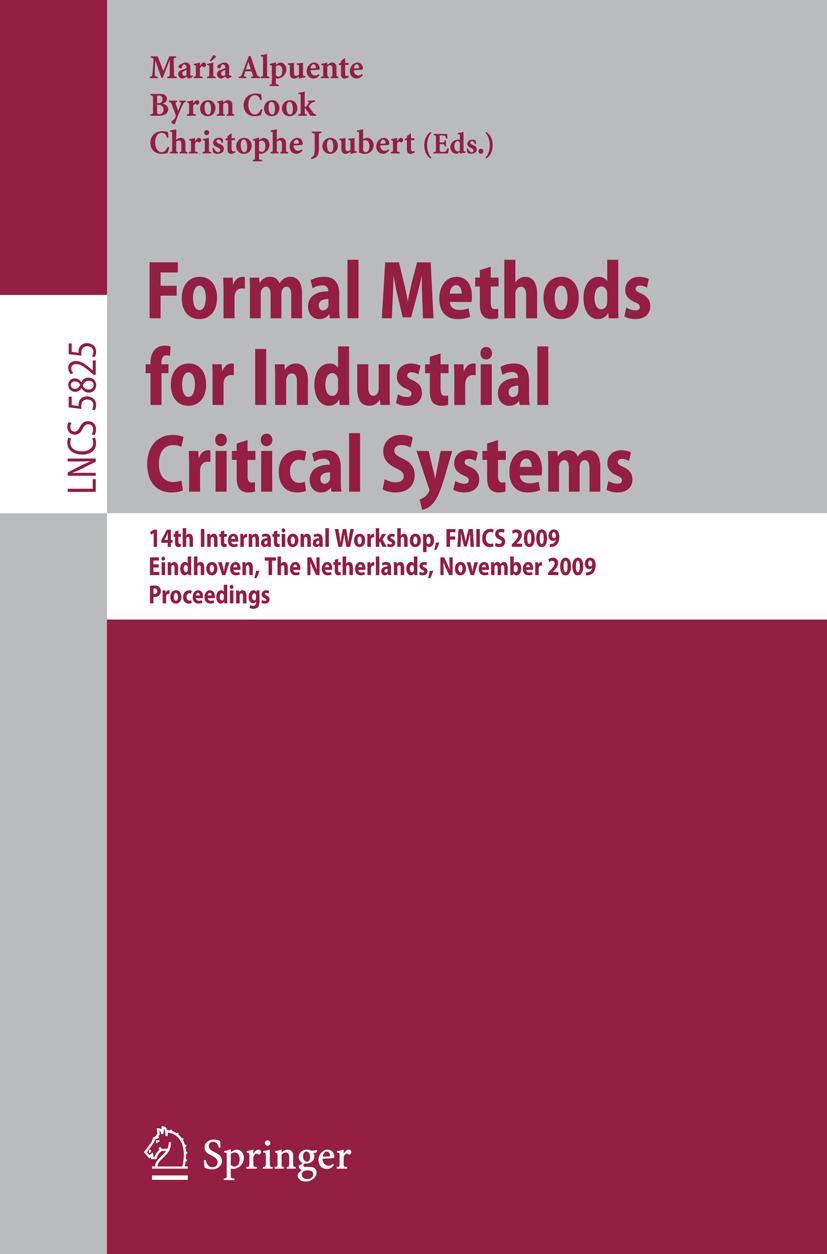 Vorderes Coverbild Formal Methods for Industrial Critical Systems