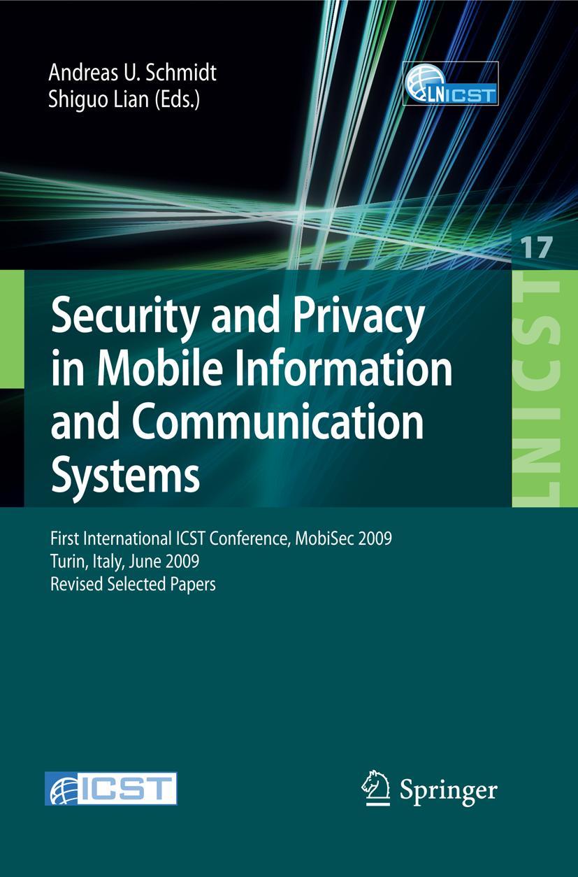 Vorderes Coverbild Security and Privacy in Mobile Information and Communication Systems