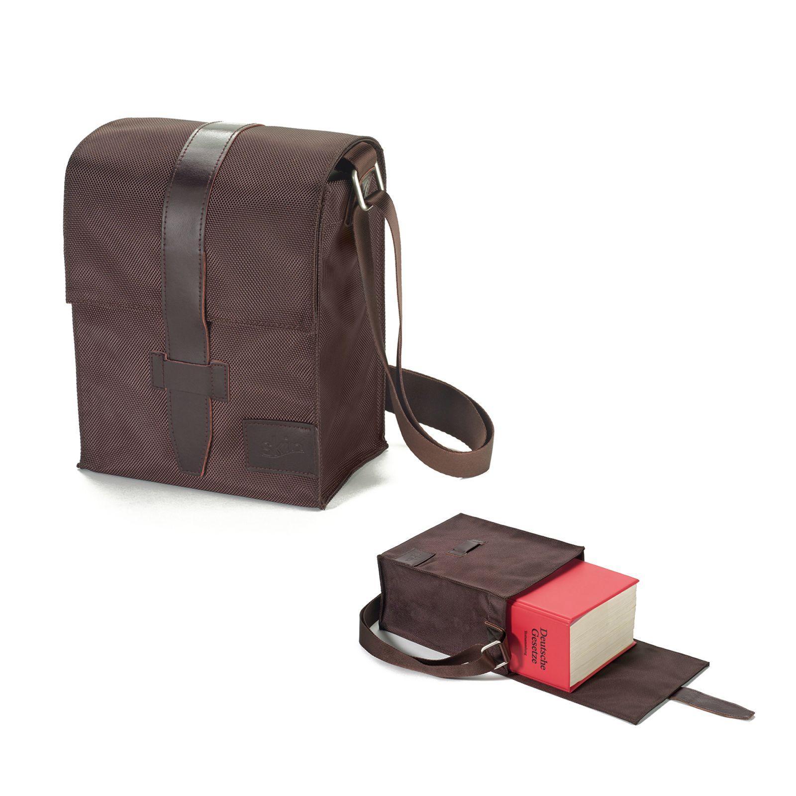 Vorderes Coverbild JurSKIN Tragetasche Gr. L (Sartorius) in Kaffee-Braun - perfekt für den LexSKIN Einband