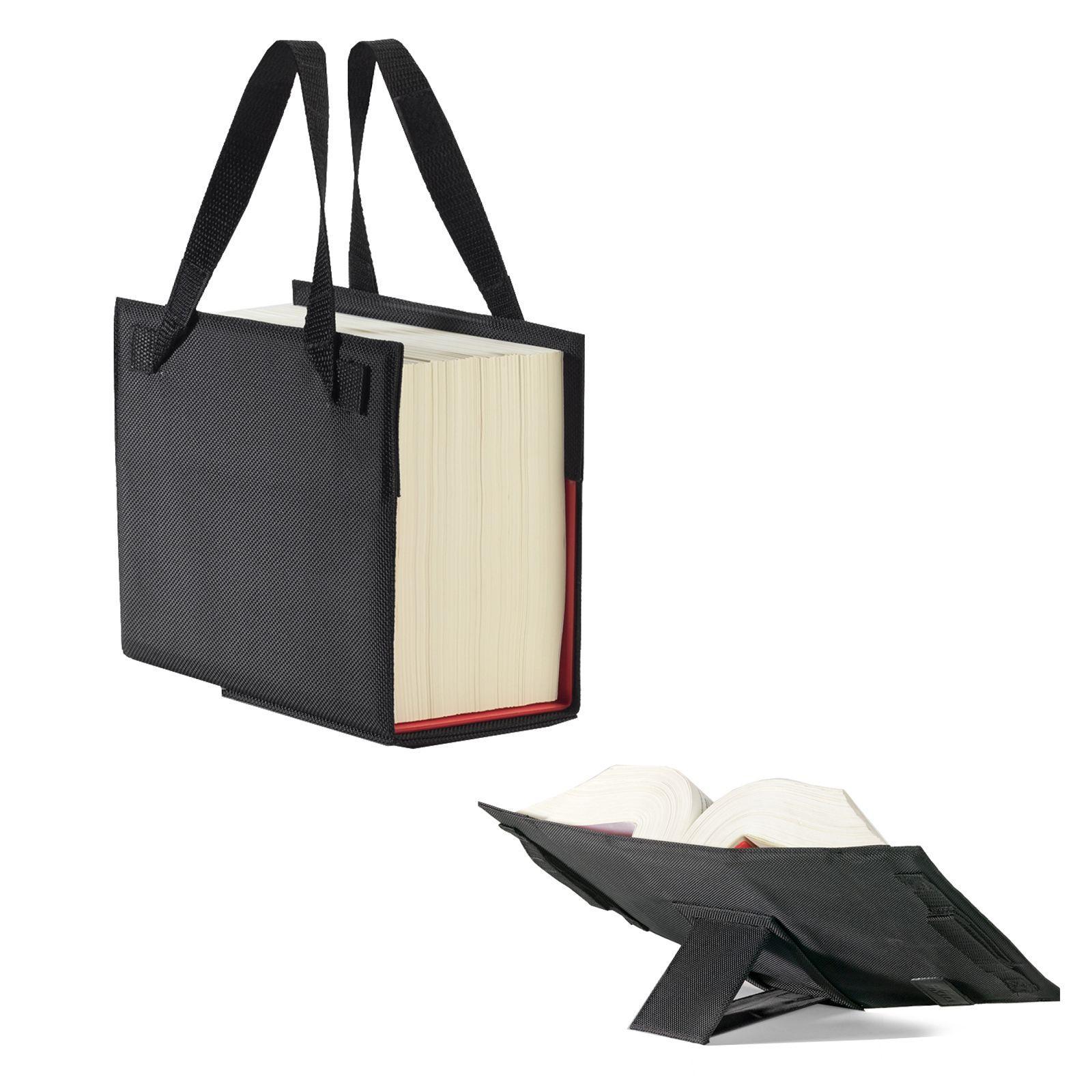 Vorderes Coverbild LexSKIN Einband in Gr. L (Sartorius) in Onyx-Schwarz mit ausklappbarer Buchstütze