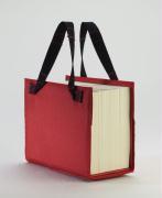 Beispielinhalt (Bild) SKIN Einband LEXSKIN Gr. L (Sartorius) rubin-rot / mit ausklappbarer Buchstütze