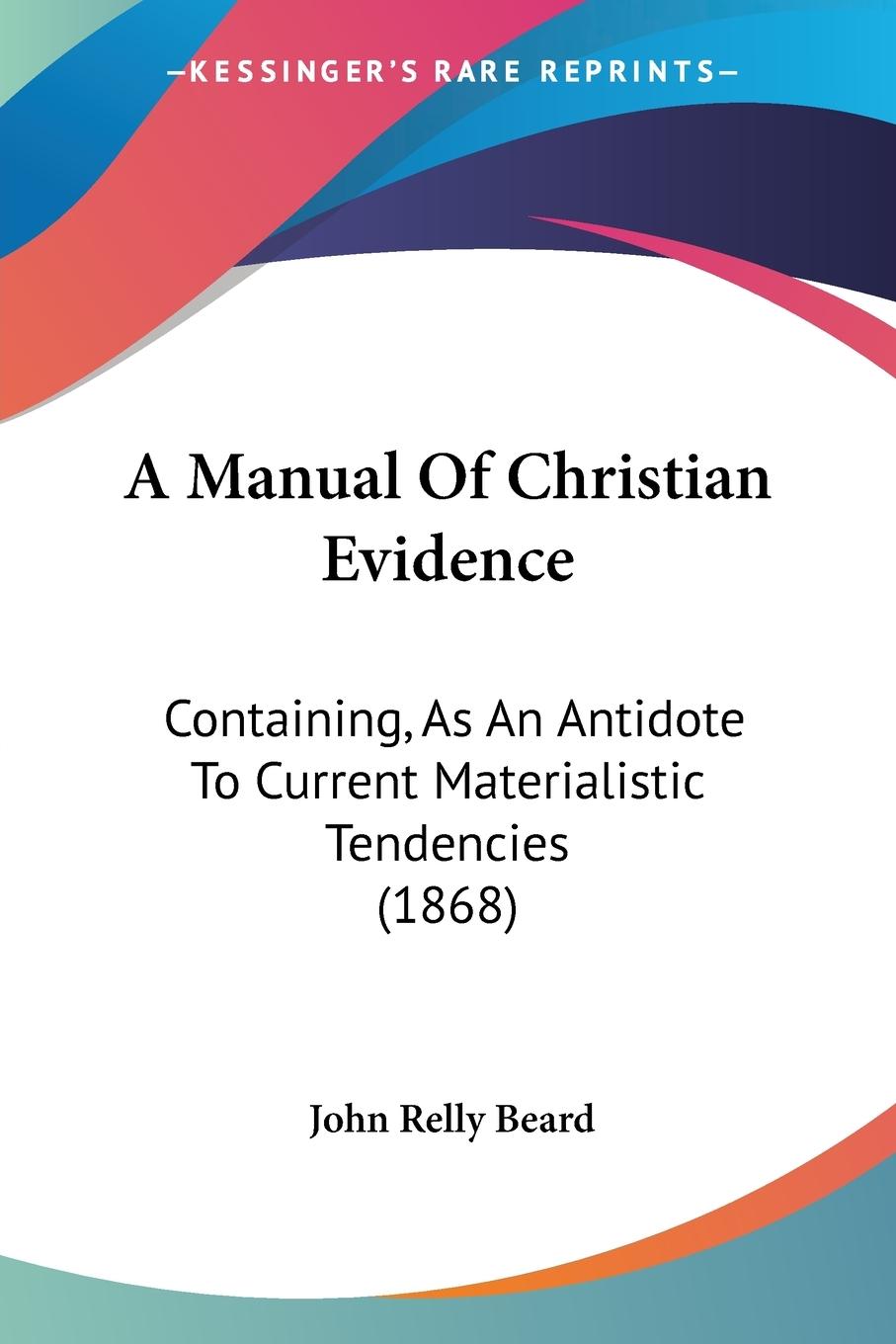 Vorderes Coverbild A Manual Of Christian Evidence