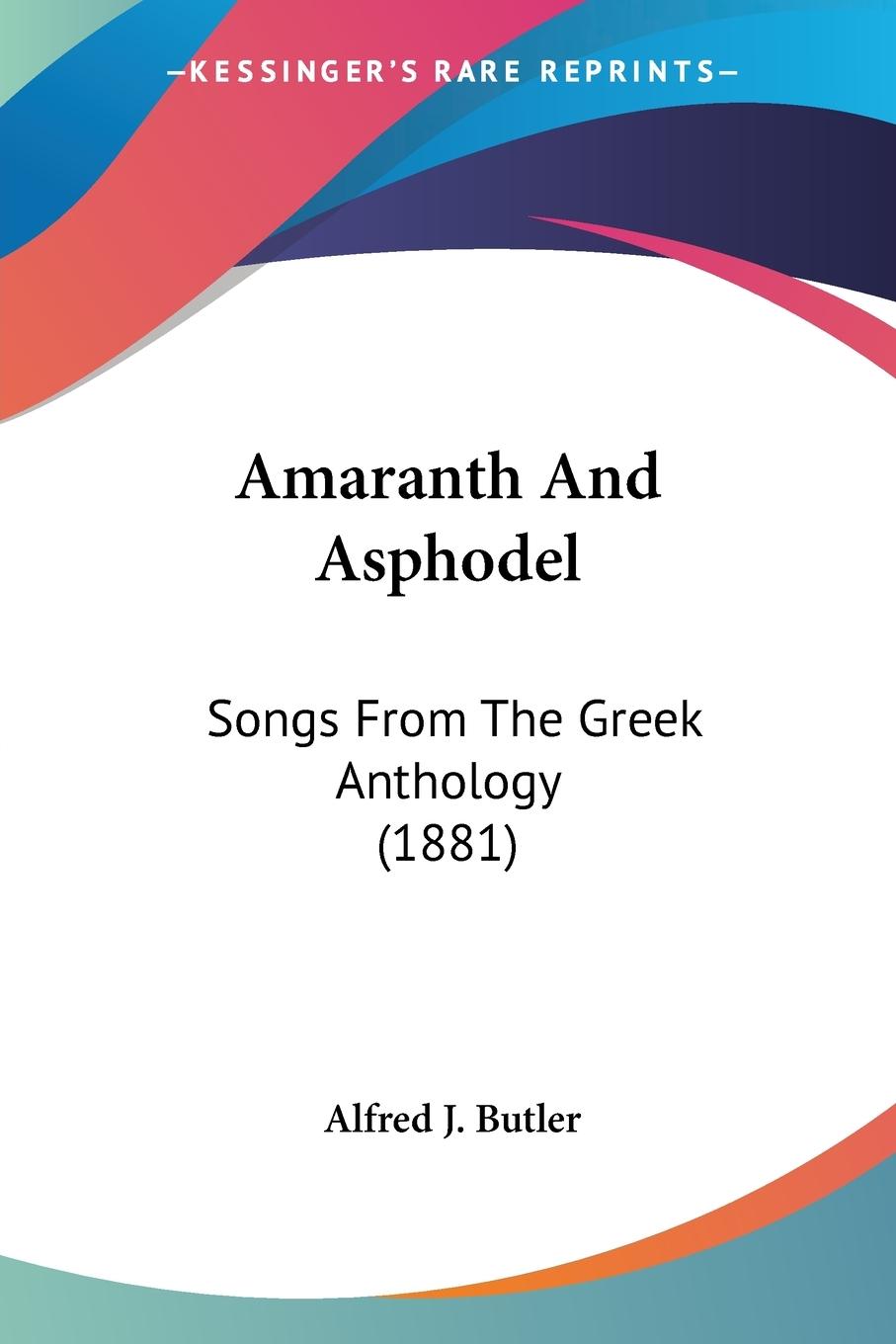 Vorderes Coverbild Amaranth And Asphodel
