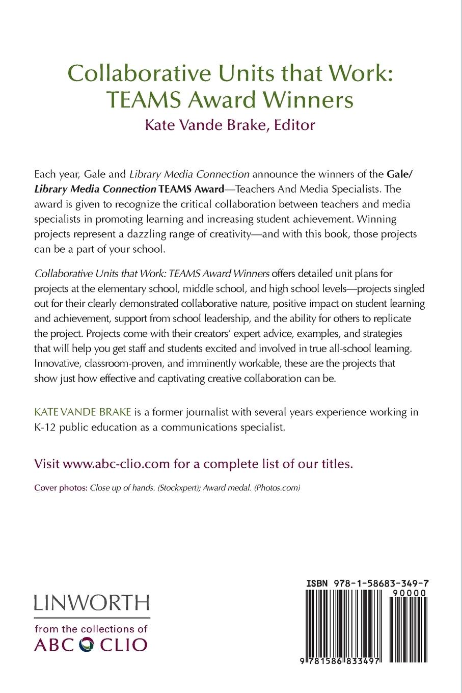 Rückseitencover Collaborative Units that Work