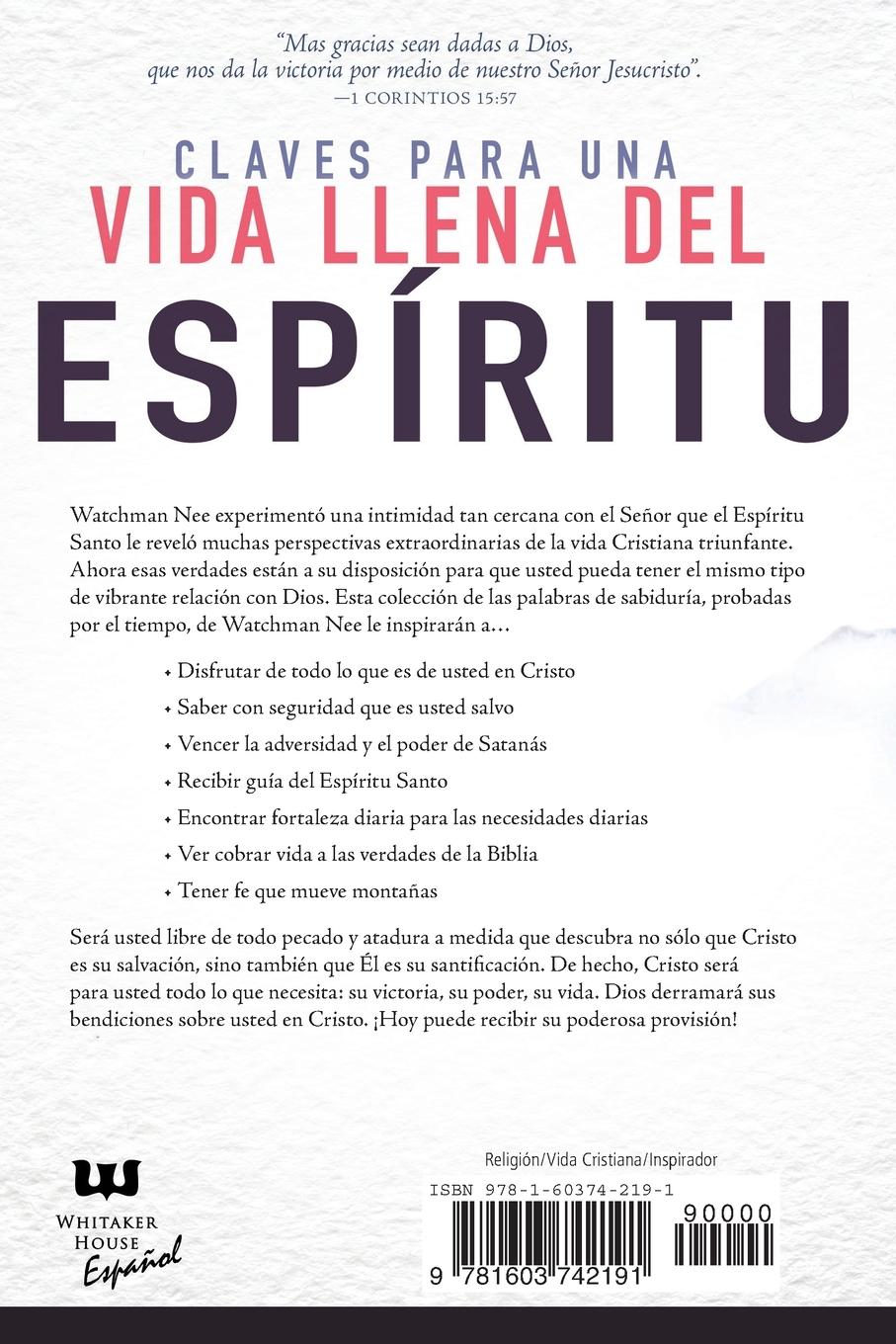 Rückseitencover Secretos del Poder Espiritual