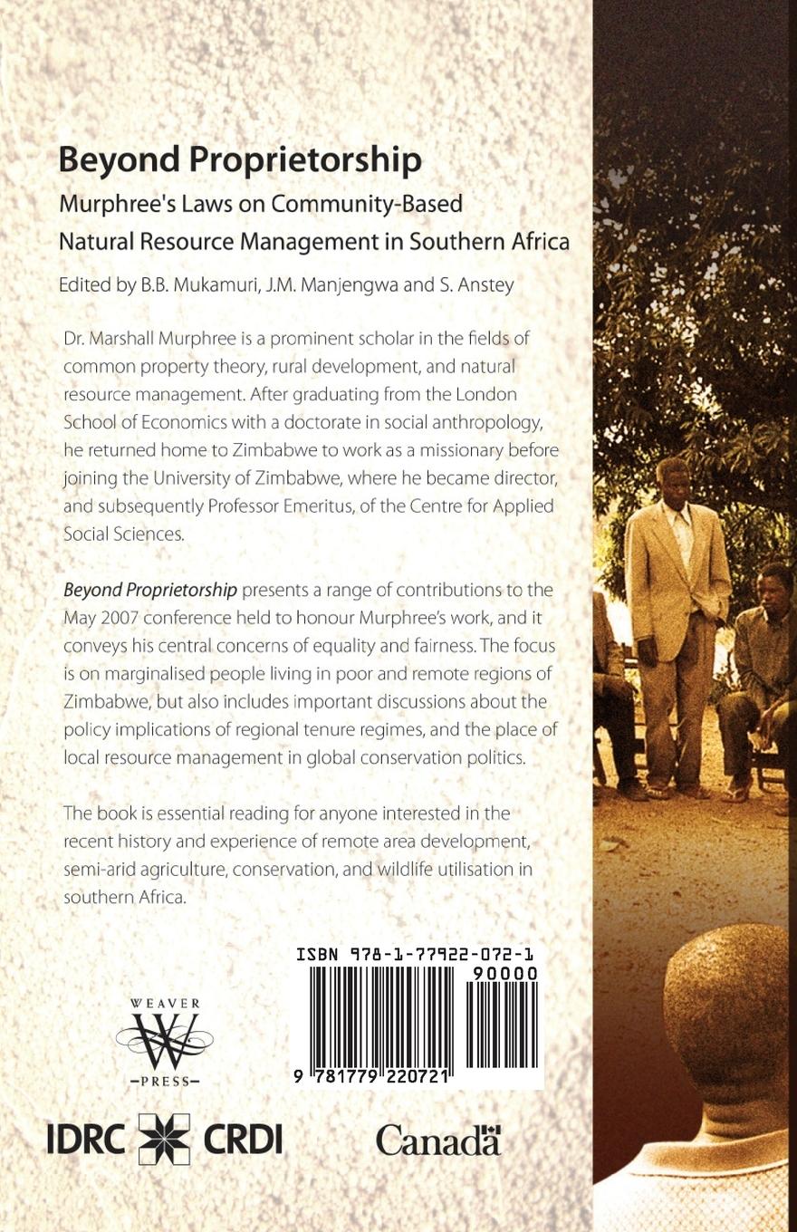 Rückseitencover Beyond Proprietorship. Murphree's Laws on Community-Based Natural Resource Management in Southern Africa