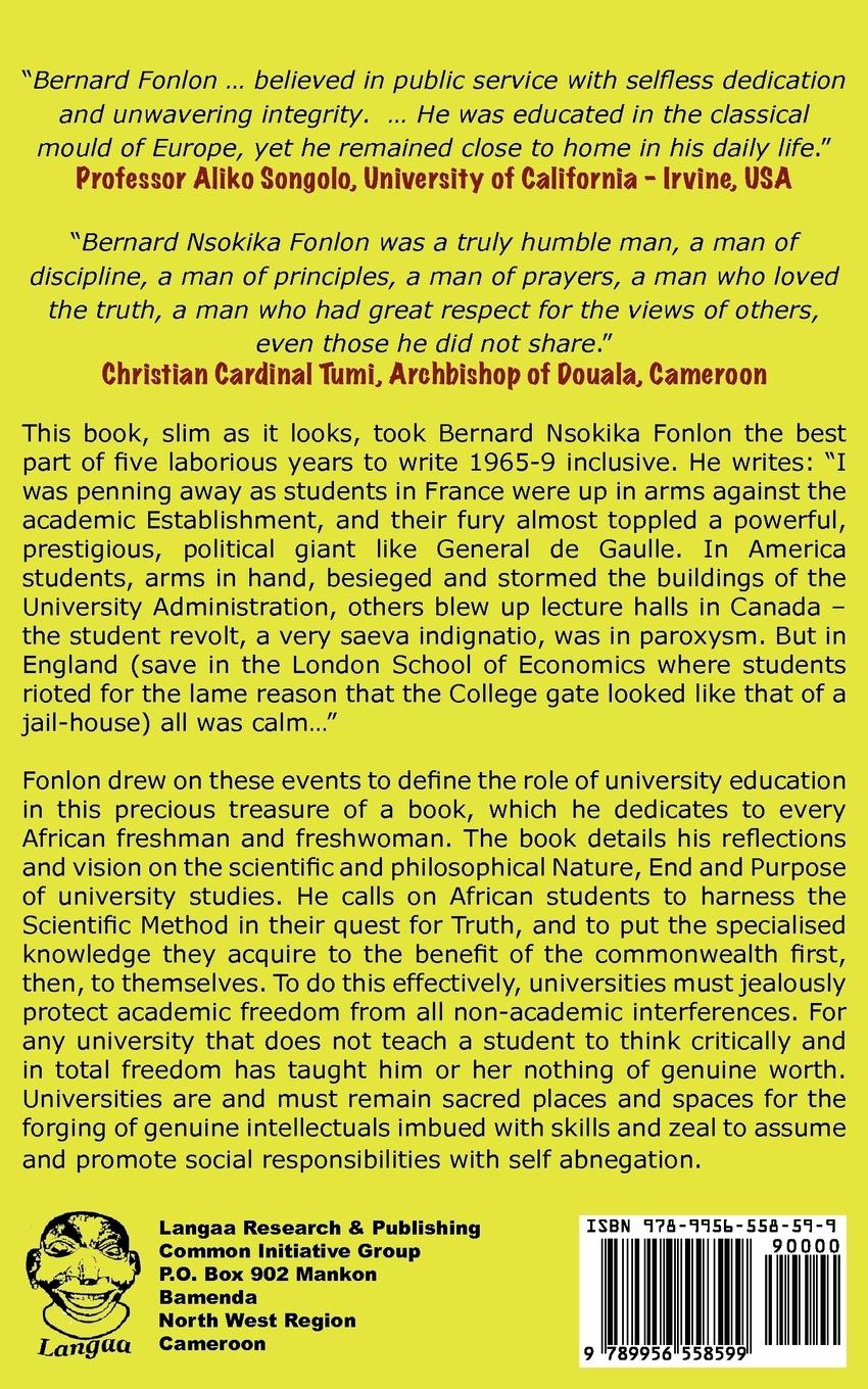 Rückseitencover Genuine Intellectuals. Academic and Social Responsibilities of Universities in Africa