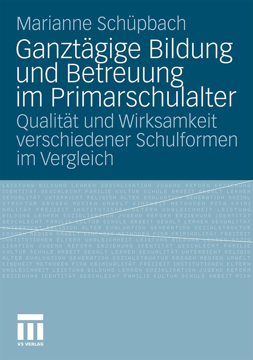 Vorderes Coverbild Ganztägige Bildung und Betreuung im Primarschulalter