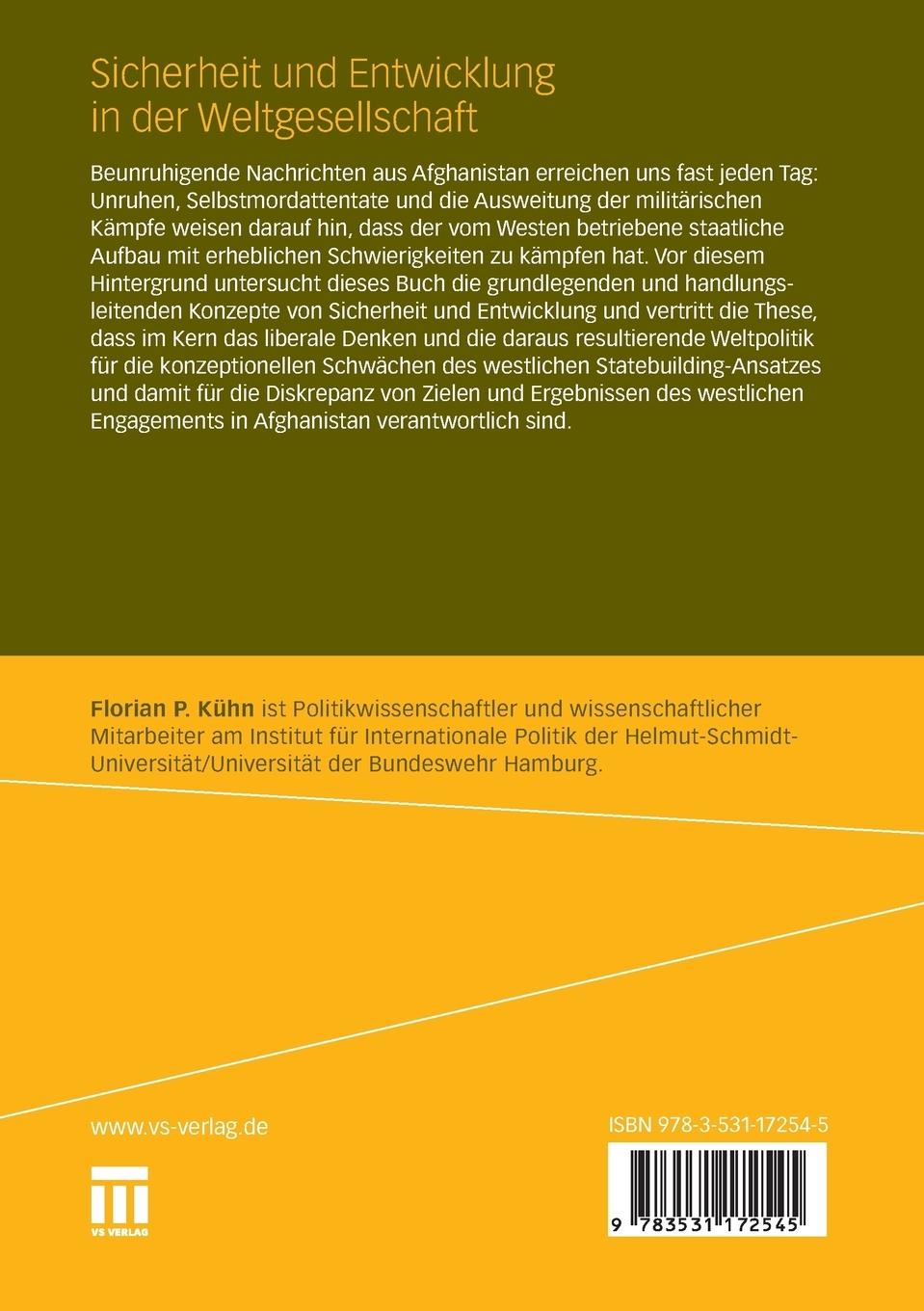 Rückseitencover Sicherheit und Entwicklung in der Weltgesellschaft