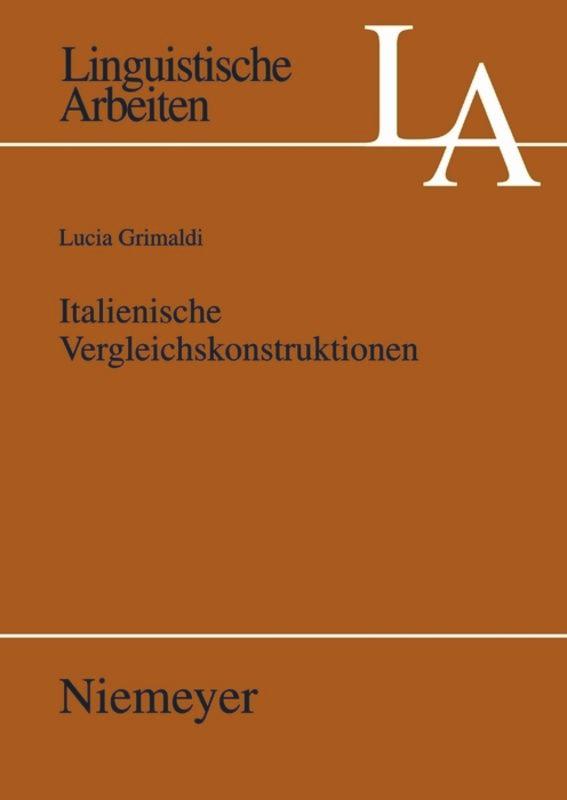 Vorderes Coverbild Italienische Vergleichskonstruktionen