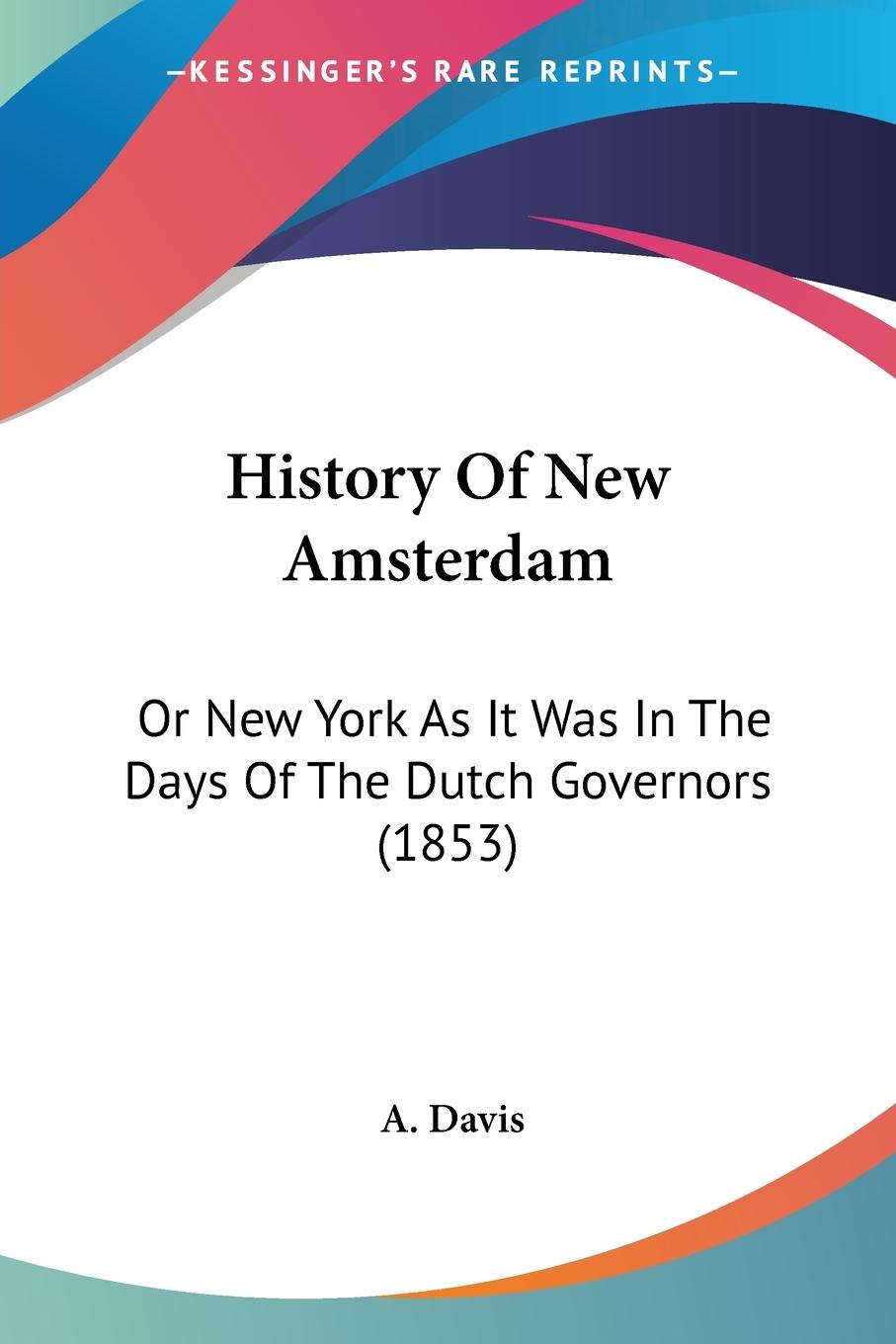 Vorderes Coverbild History Of New Amsterdam