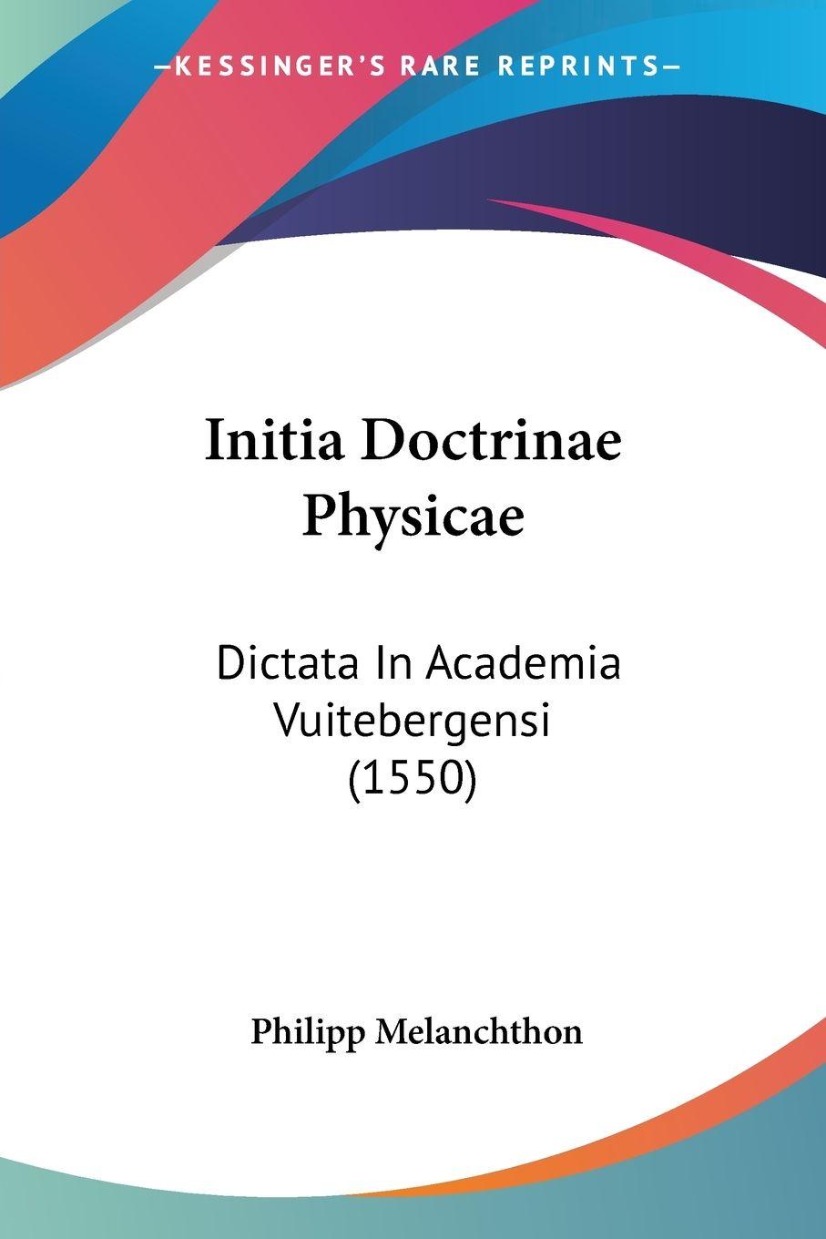 Vorderes Coverbild Initia Doctrinae Physicae