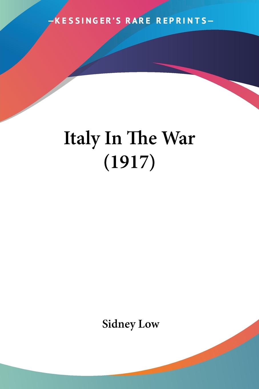 Vorderes Coverbild Italy In The War (1917)