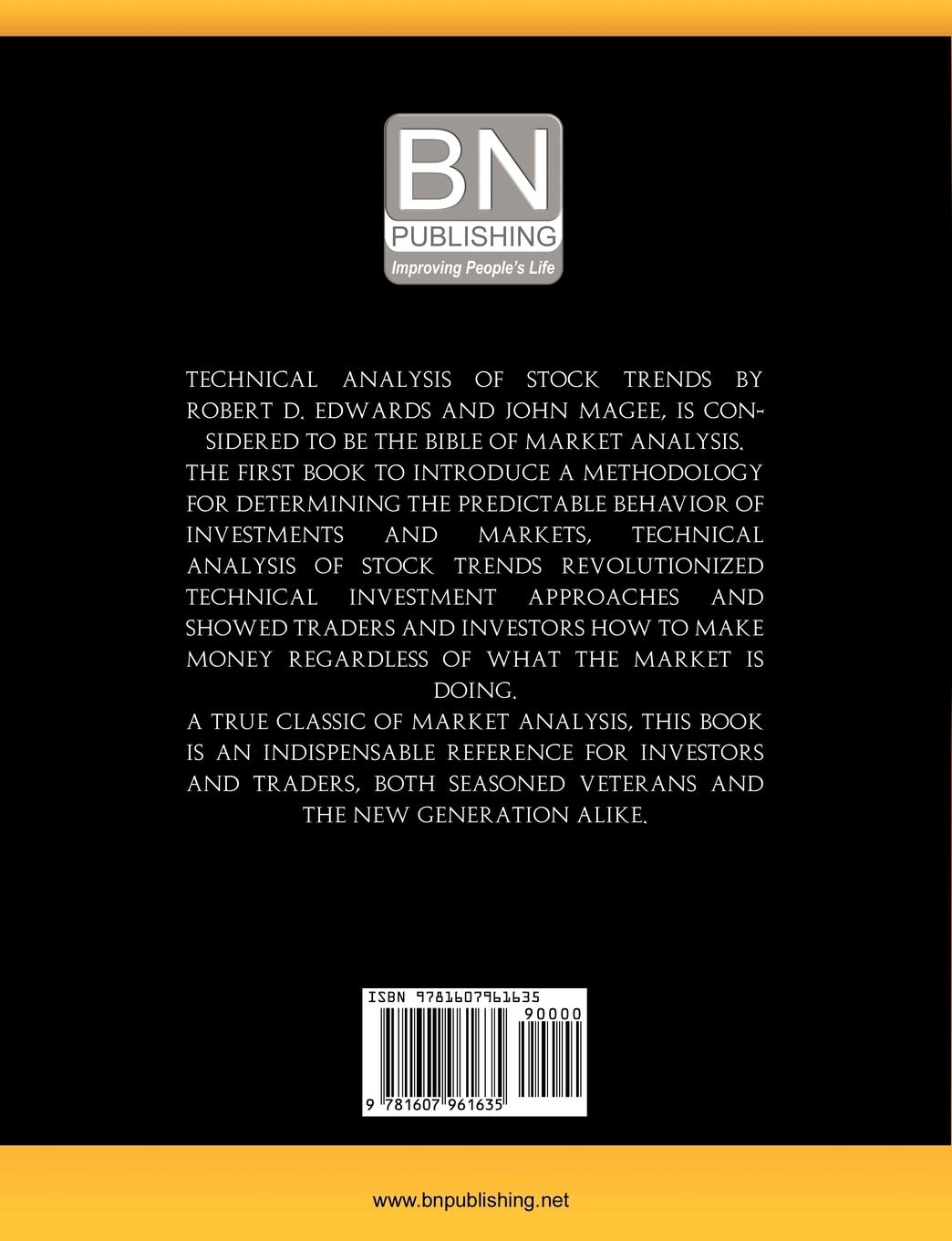 Rückseitencover Technical Analysis of Stock Trends