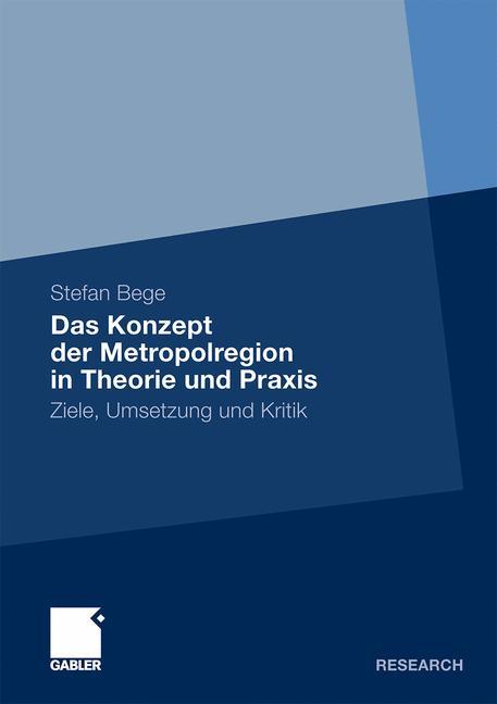 Vorderes Coverbild Das Konzept der Metropolregion in Theorie und Praxis