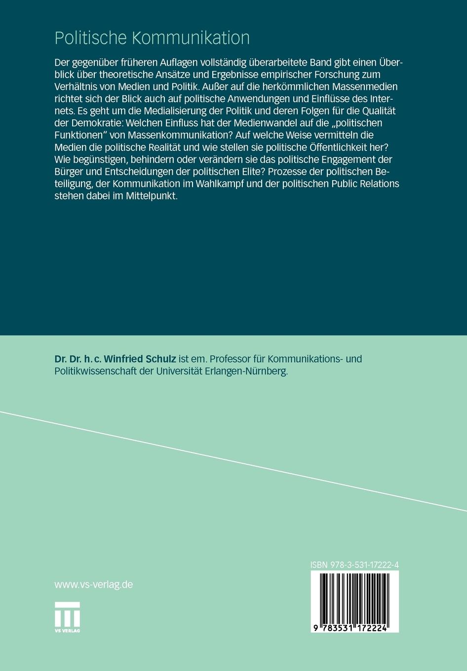 Rückseitencover Politische Kommunikation
