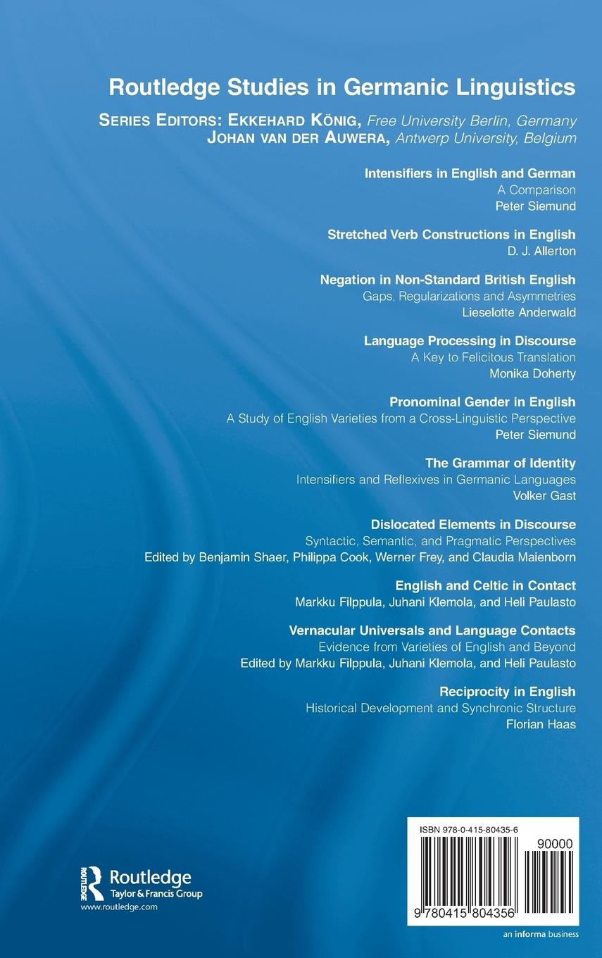 Rückseitencover Reciprocity in English