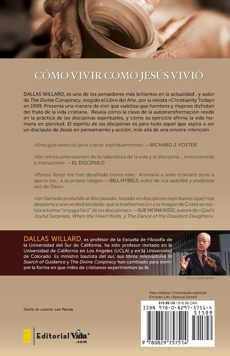 Rückseitencover El Espiritu de Las Disciplinas