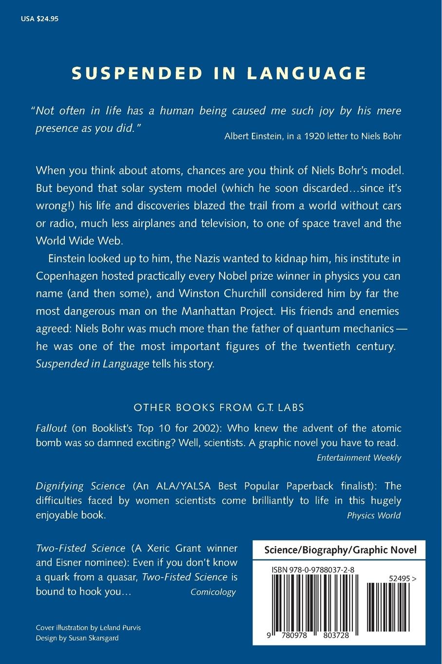 Rückseitencover Suspended in Language: Niels Bohrs Life, Discoveries, and the Century He Shaped