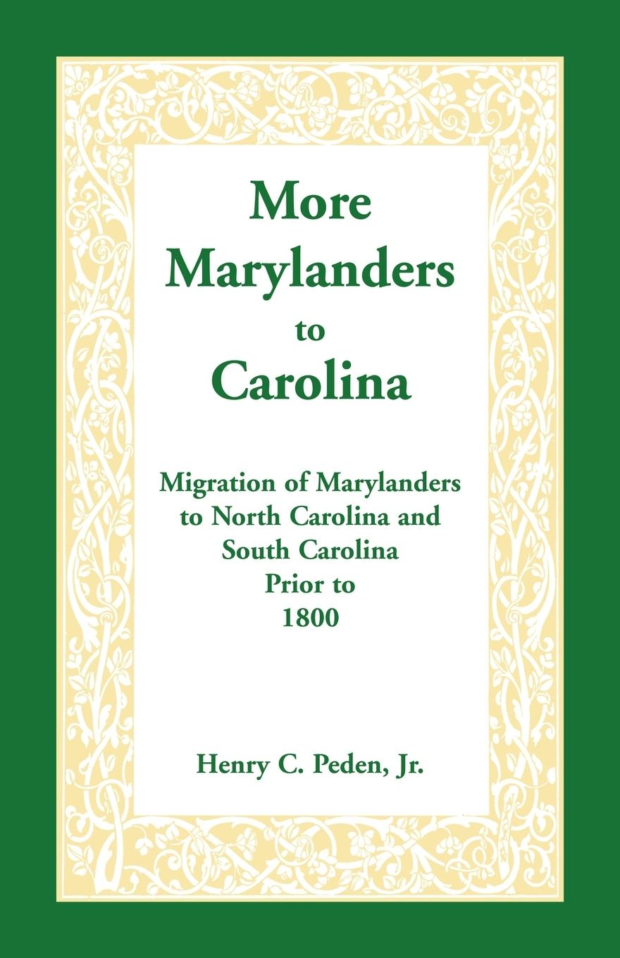 Vorderes Coverbild More Marylanders to Carolina