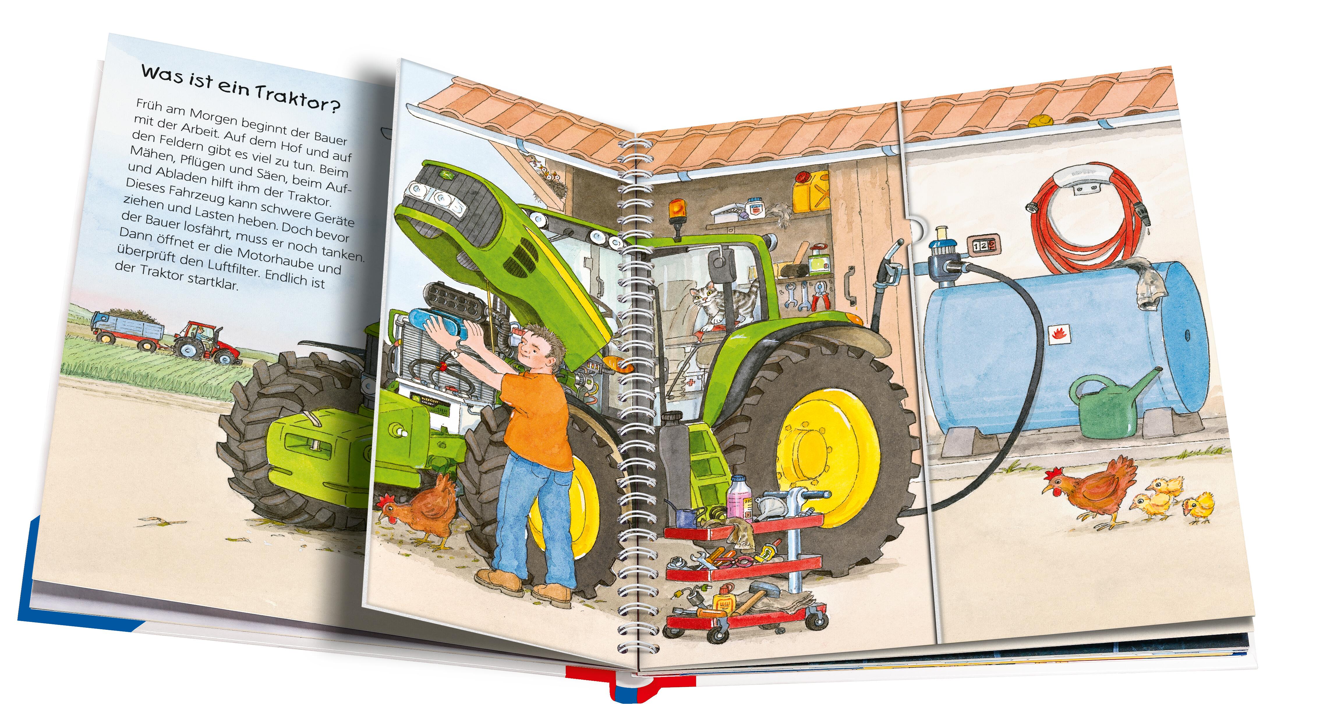 Beispielinhalt (Bild) Wieso? Weshalb? Warum? junior, Band 34: Der Traktor