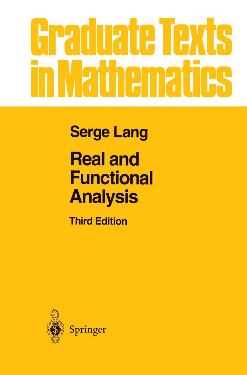 Vorderes Coverbild Real and Functional Analysis