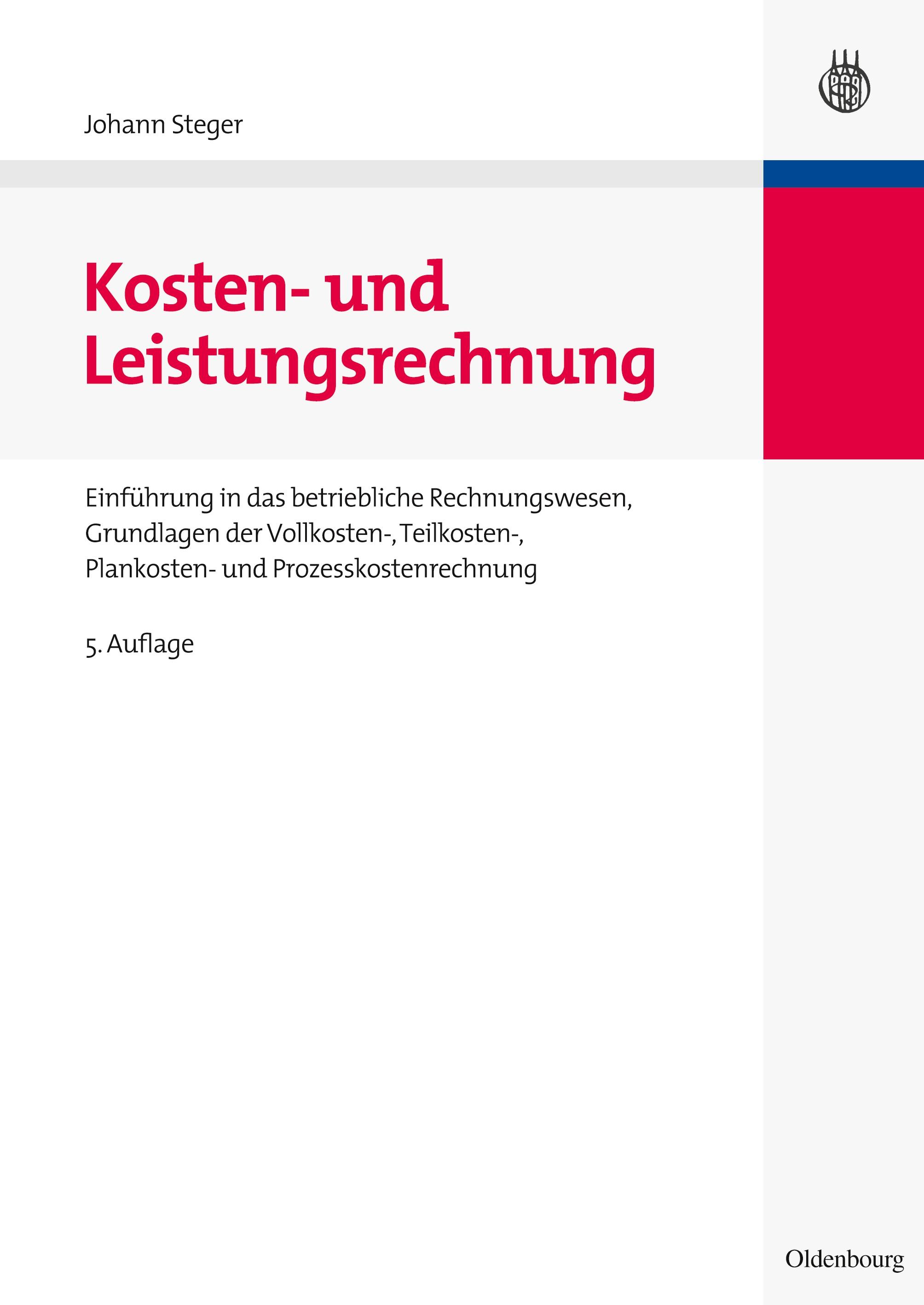 Vorderes Coverbild Kosten- und Leistungsrechnung