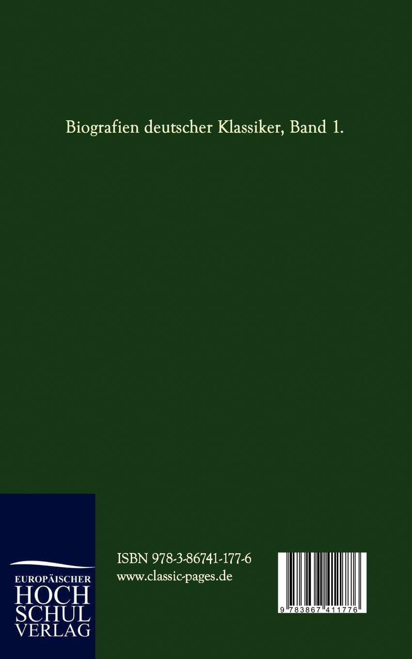 Rückseitencover Christoph M. Wieland's Biografie