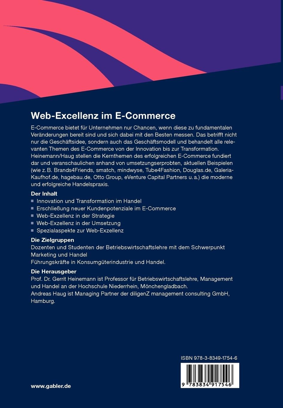 Rückseitencover Web-Exzellenz im E-Commerce