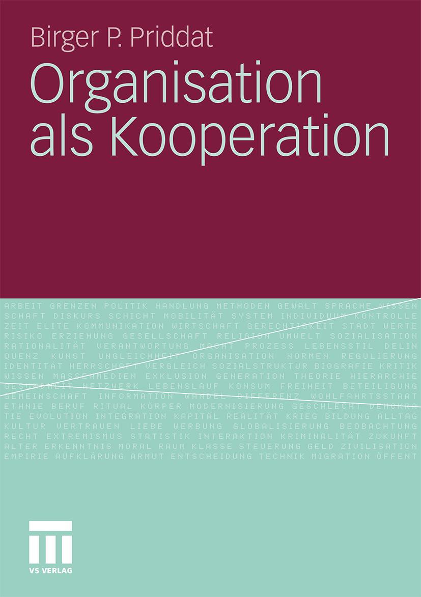 Vorderes Coverbild Organisation als Kooperation