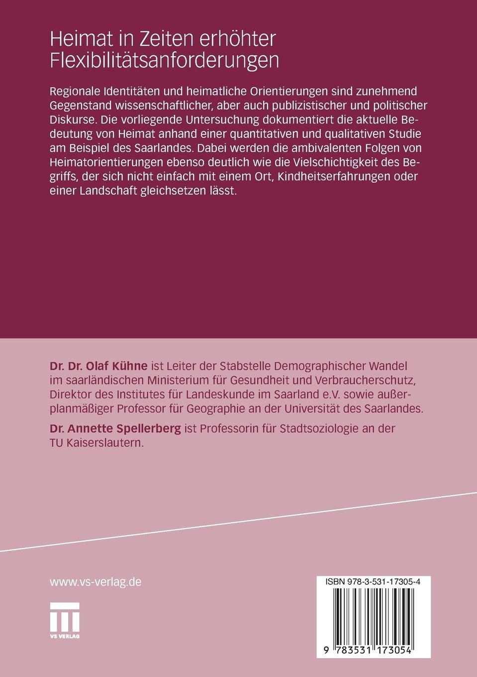 Rückseitencover Heimat in Zeiten erhöhter Flexibilitätsanforderungen