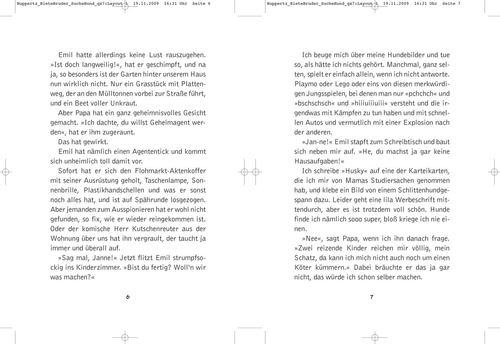 Beispielinhalt (Bild) Biete Bruder! Suche Hund!