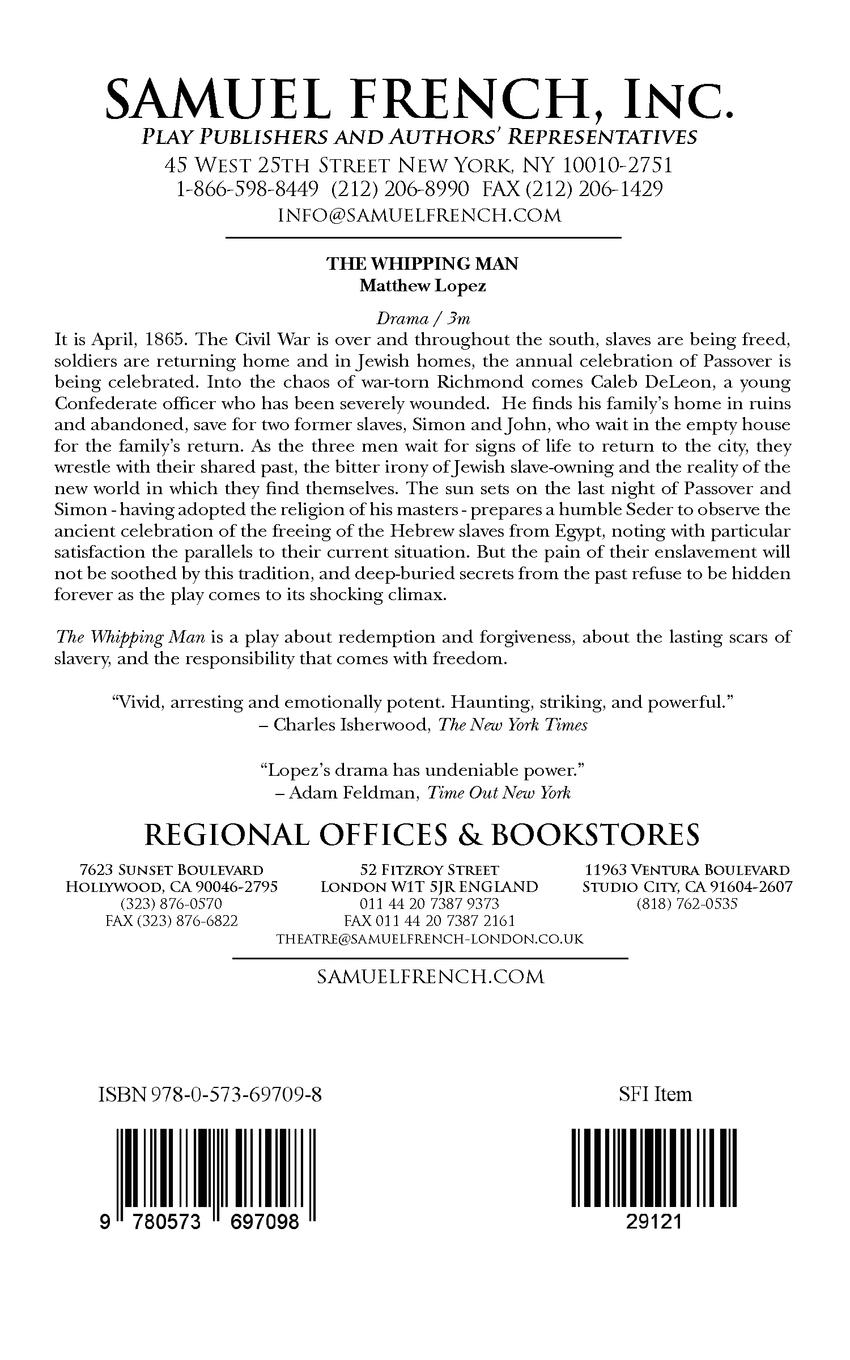 Rückseitencover The Whipping Man