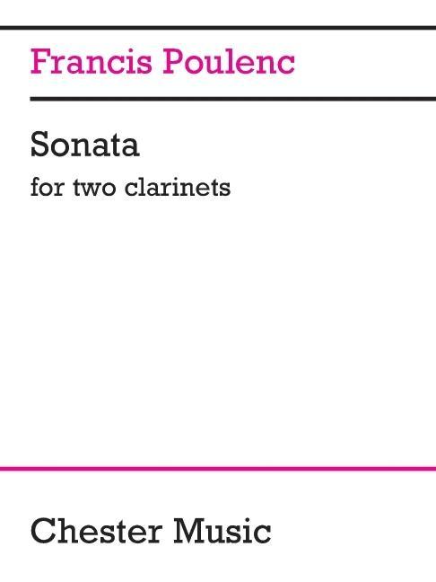 Vorderes Coverbild Sonata for Two Clarinets
