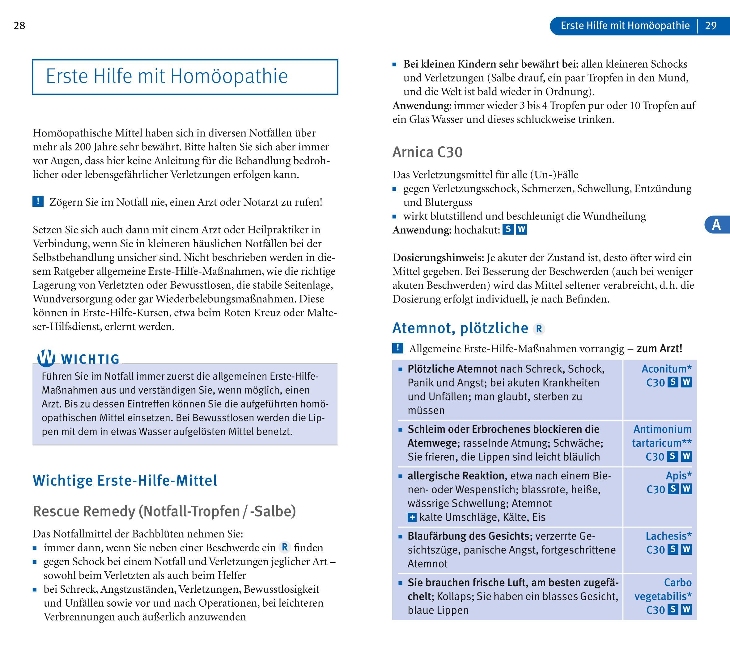 Beispielinhalt (Bild) Homöopathie