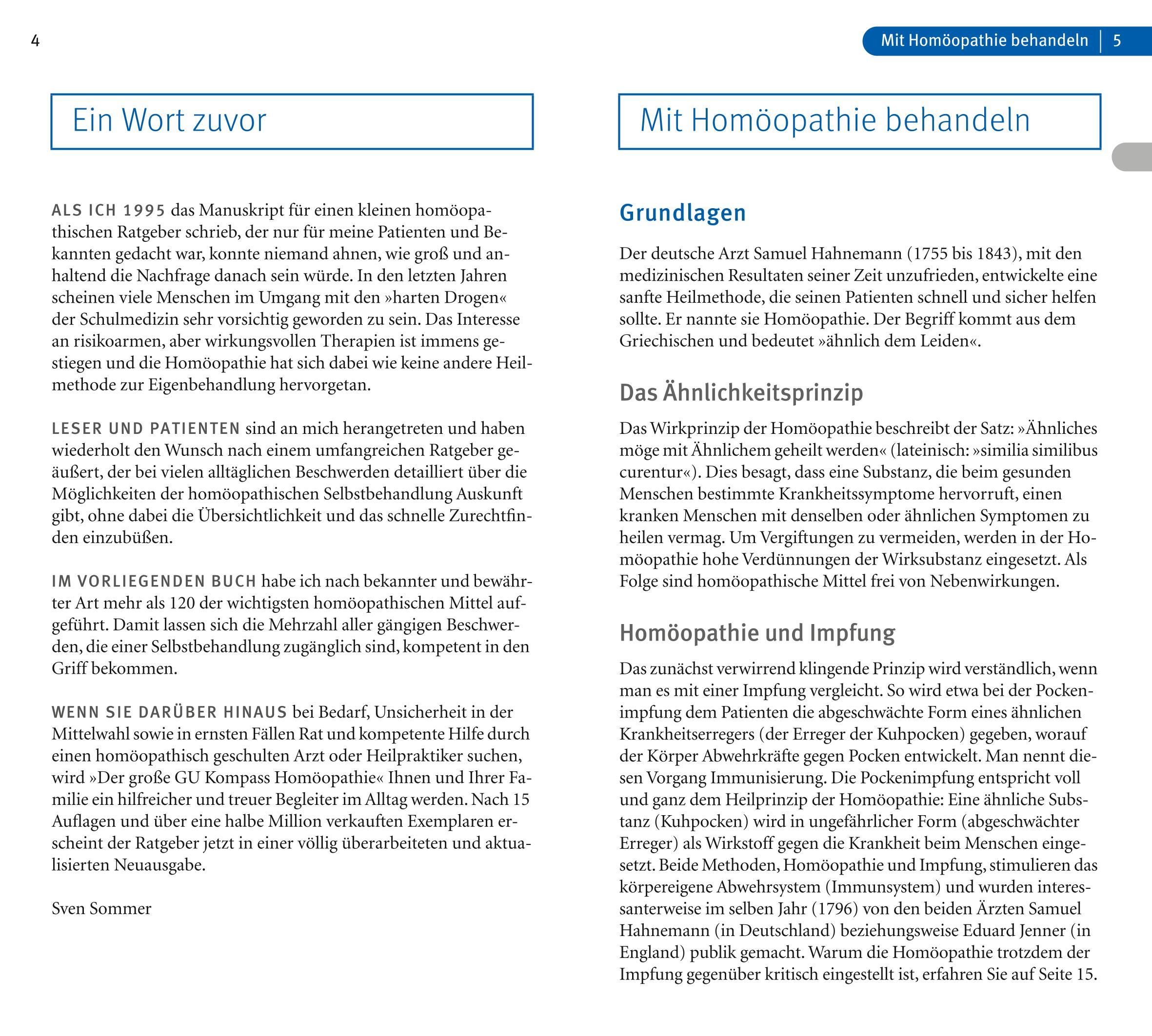 Beispielinhalt (Bild) Homöopathie