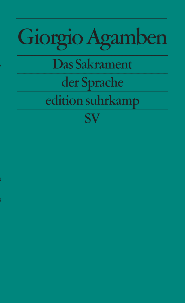 Vorderes Coverbild Das Sakrament der Sprache