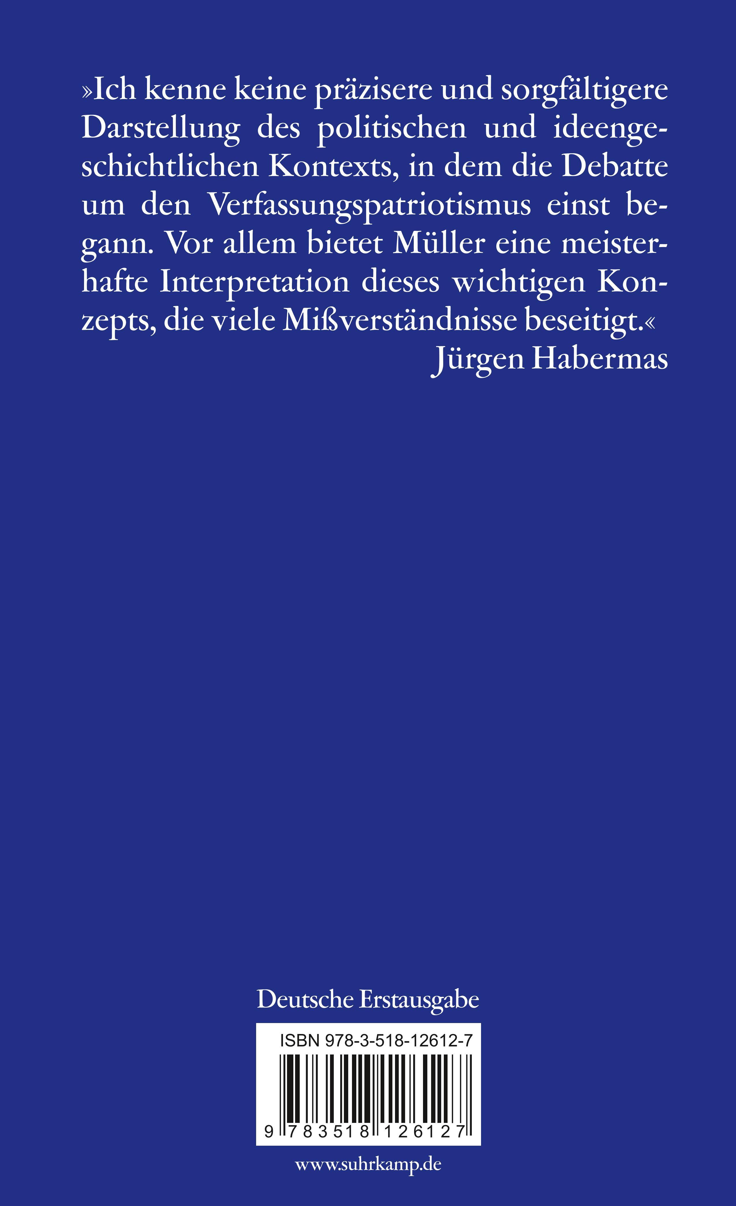 Rückseitencover Verfassungspatriotismus