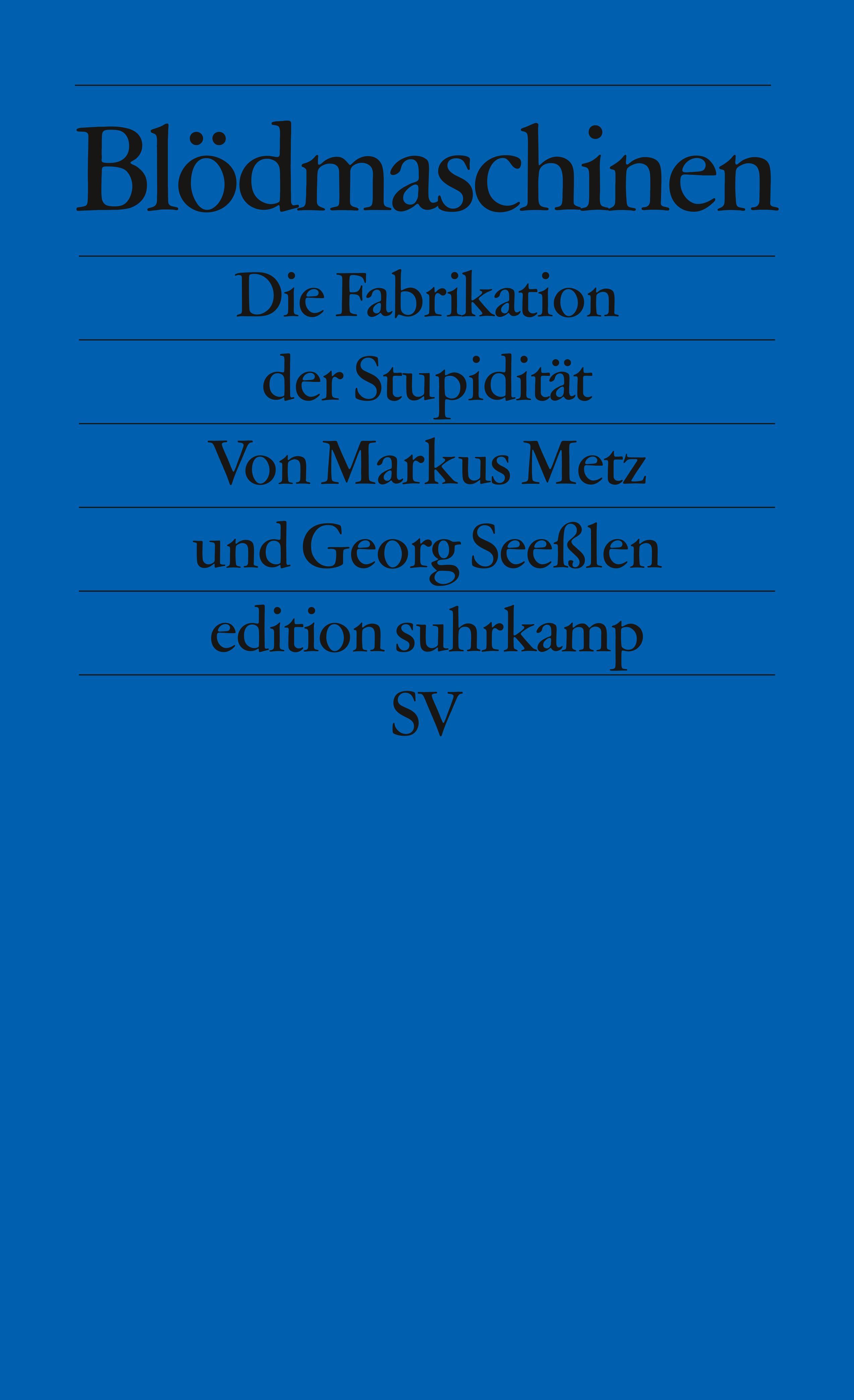 Vorderes Coverbild Blödmaschinen