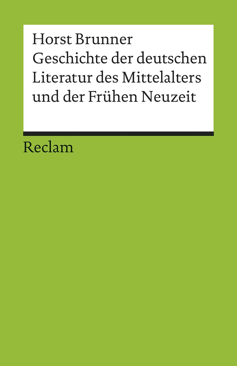 Vorderes Coverbild Geschichte der deutschen Literatur des Mittelalters und der Frühen Neuzeit im Überblick