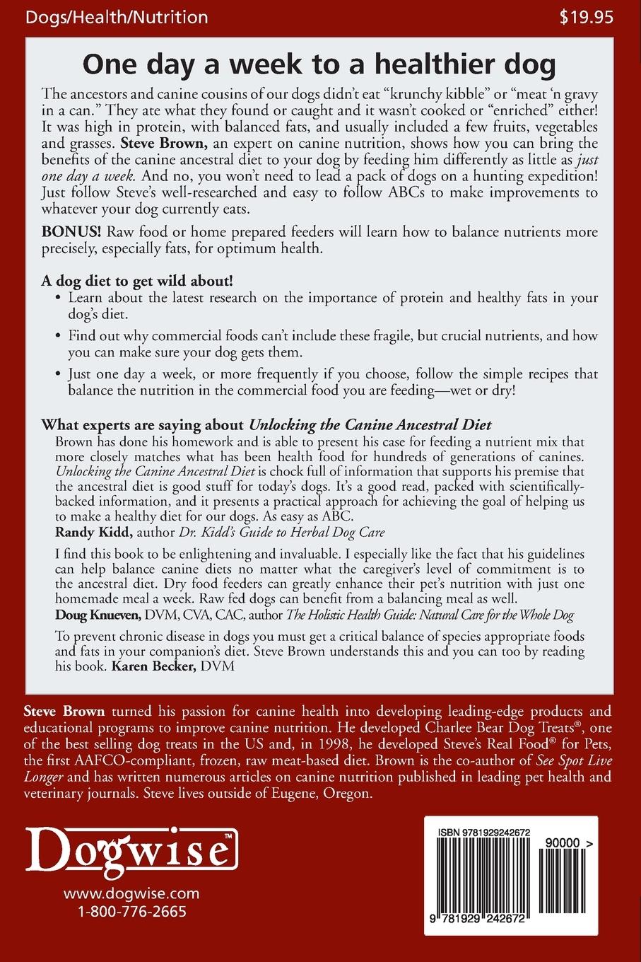 Rückseitencover Unlocking the Canine Ancestral Diet