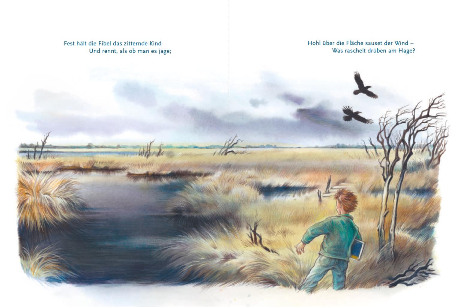 Beispielinhalt (Bild) Der Knabe im Moor