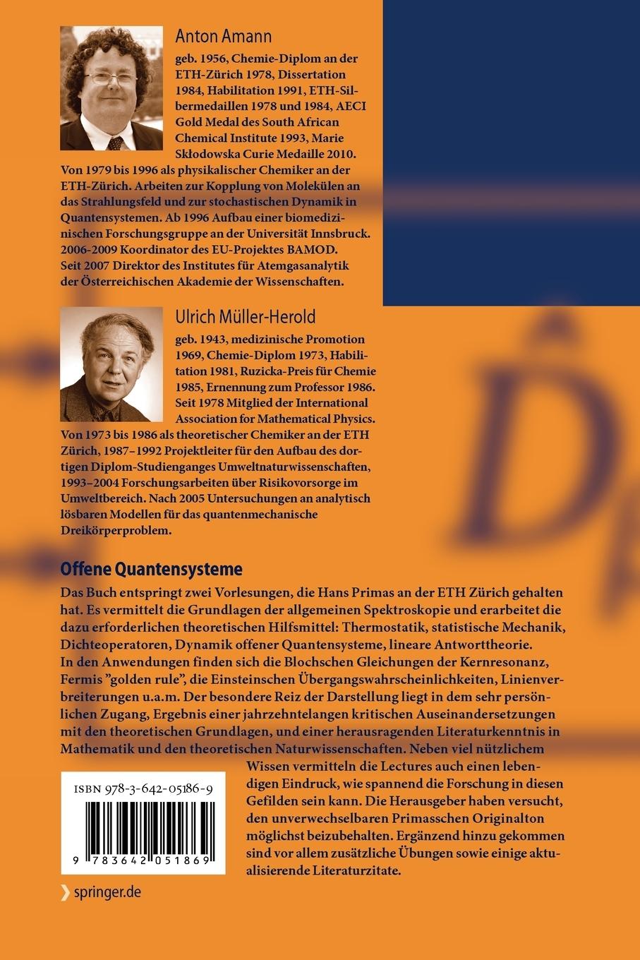 Rückseitencover Offene Quantensysteme