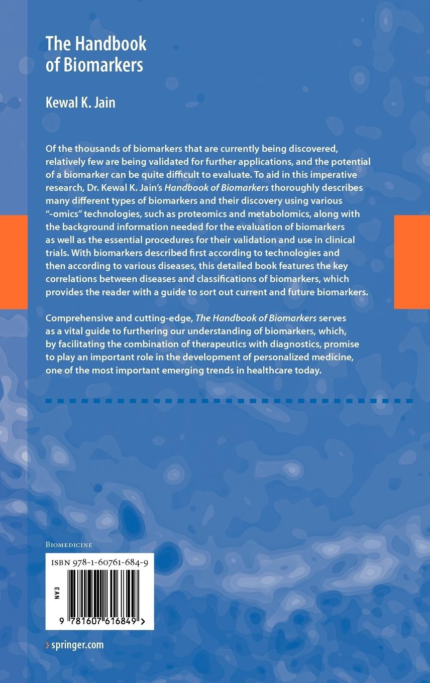Rückseitencover The Handbook of Biomarkers
