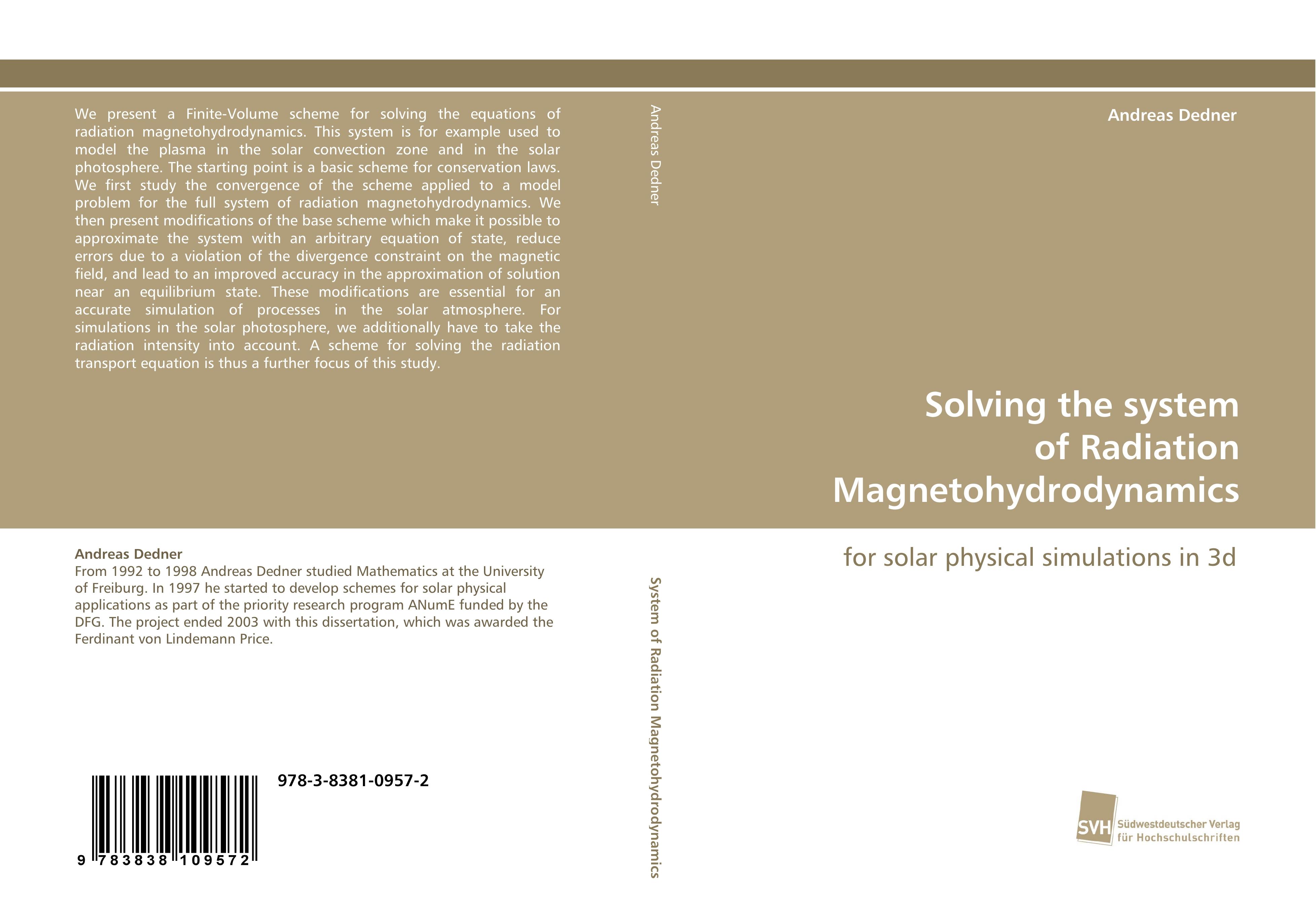 Vorderes Coverbild Solving the system of Radiation Magnetohydrodynamics