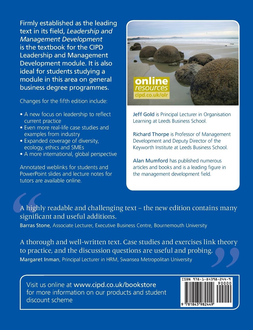 Rückseitencover Leadership and Management Development