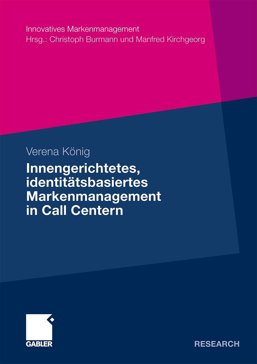 Vorderes Coverbild Innengerichtetes, identitätsbasiertes Markenmanagement in Call Centern